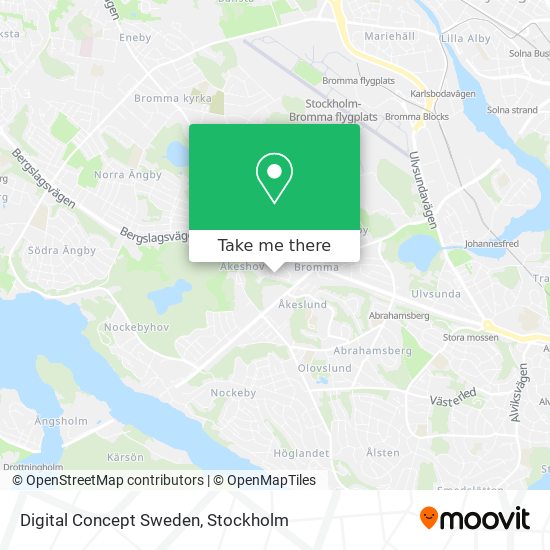 Digital Concept Sweden map