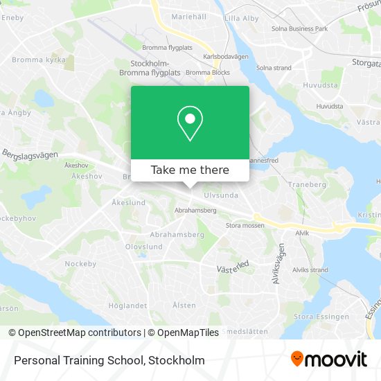 Personal Training School map