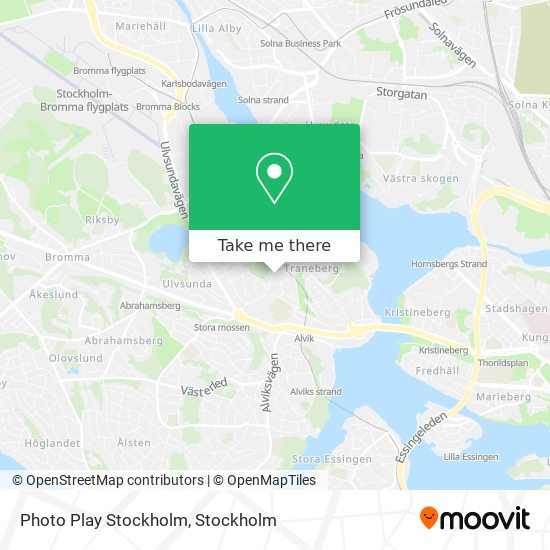 Photo Play Stockholm map