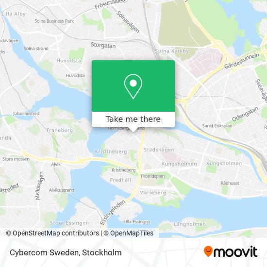 Cybercom Sweden map