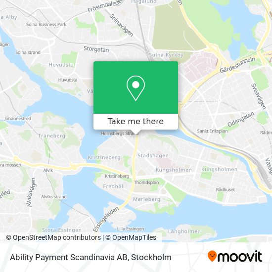 Ability Payment Scandinavia AB map