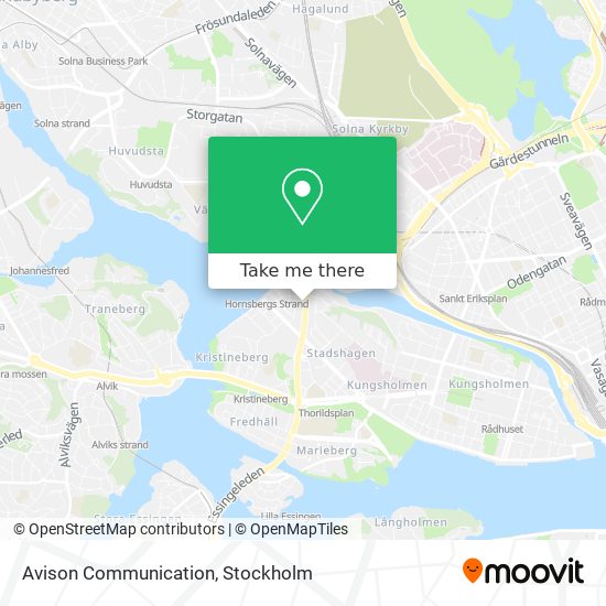 Avison Communication map