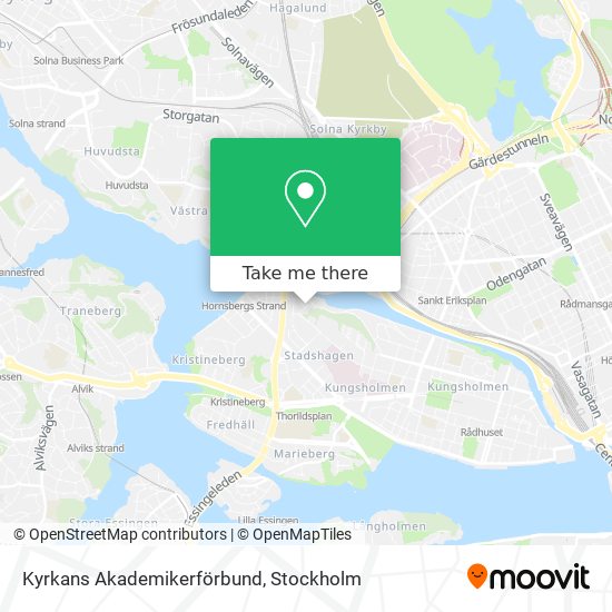 Kyrkans Akademikerförbund map