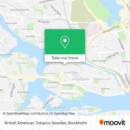 British American Tobacco Sweden map