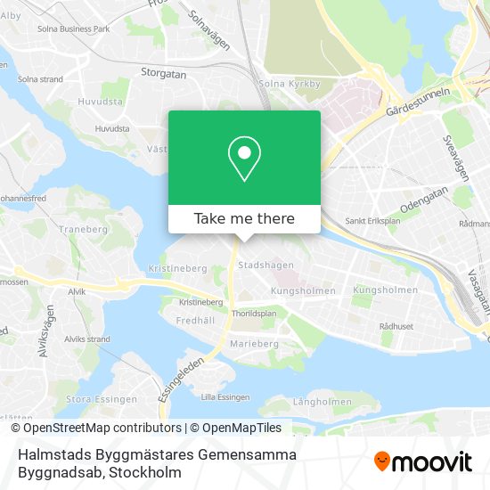 Halmstads Byggmästares Gemensamma Byggnadsab map