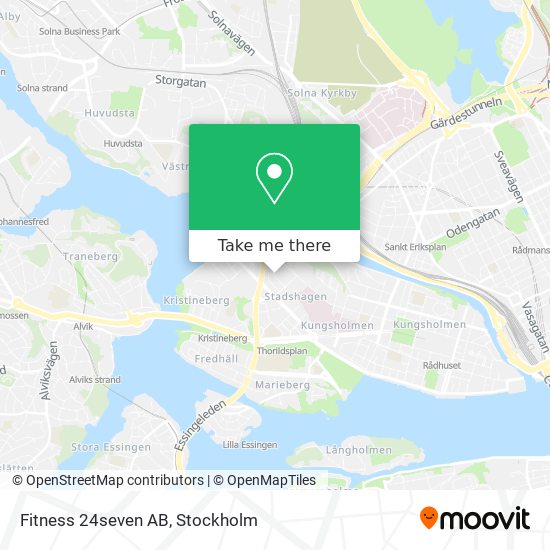 Fitness 24seven AB map