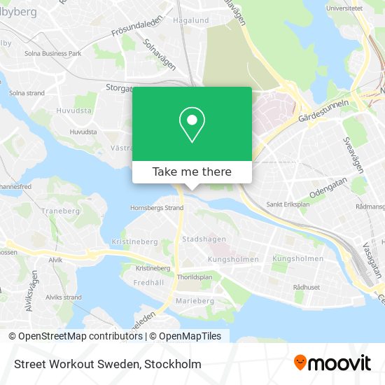 Street Workout Sweden map