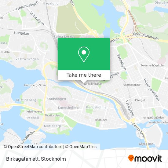 Birkagatan ett map