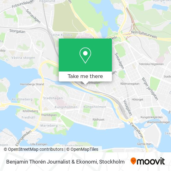 Benjamin Thorén Journalist & Ekonomi map