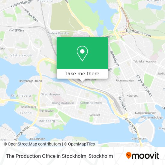 The Production Office in Stockholm map