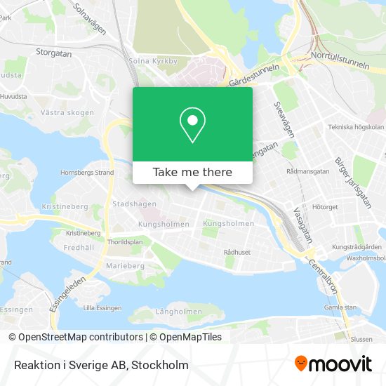 Reaktion i Sverige AB map