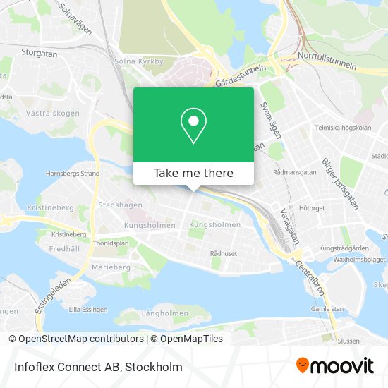 Infoflex Connect AB map