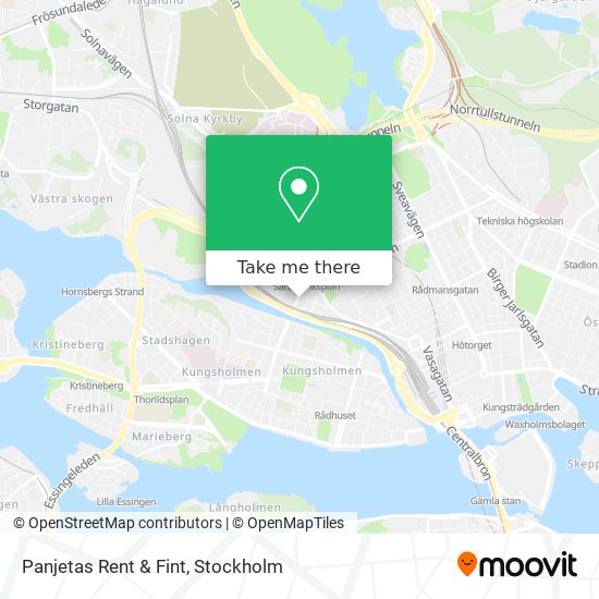 Panjetas Rent & Fint map