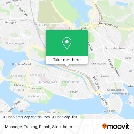 Massage, Träning, Rehab map