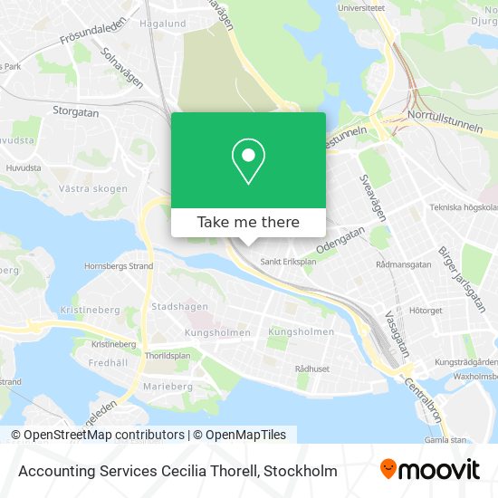 Accounting Services Cecilia Thorell map