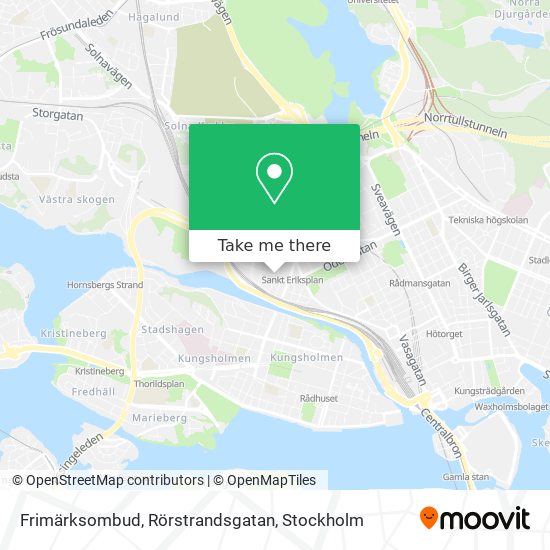 Frimärksombud, Rörstrandsgatan map