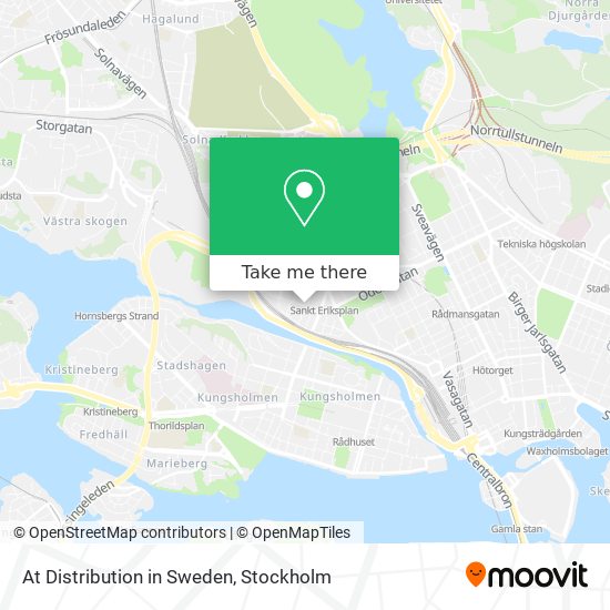 At Distribution in Sweden map