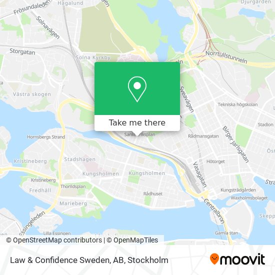 Law & Confidence Sweden, AB map