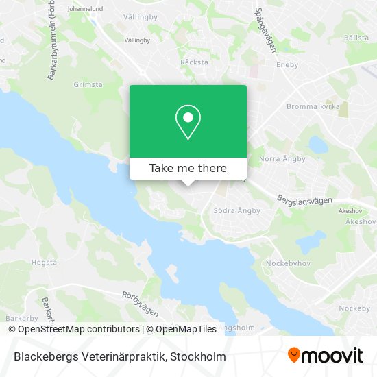 Blackebergs Veterinärpraktik map