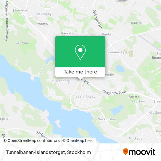 Tunnelbanan-Islandstorget map