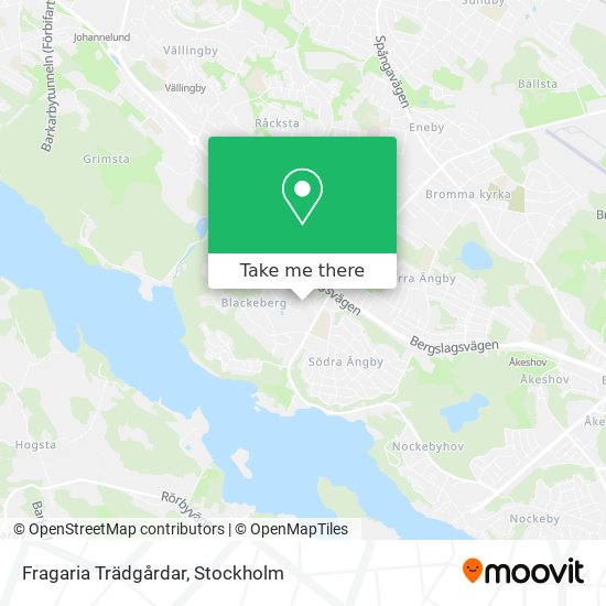 Fragaria Trädgårdar map