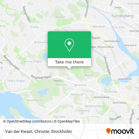 Van der Kwast, Christer map