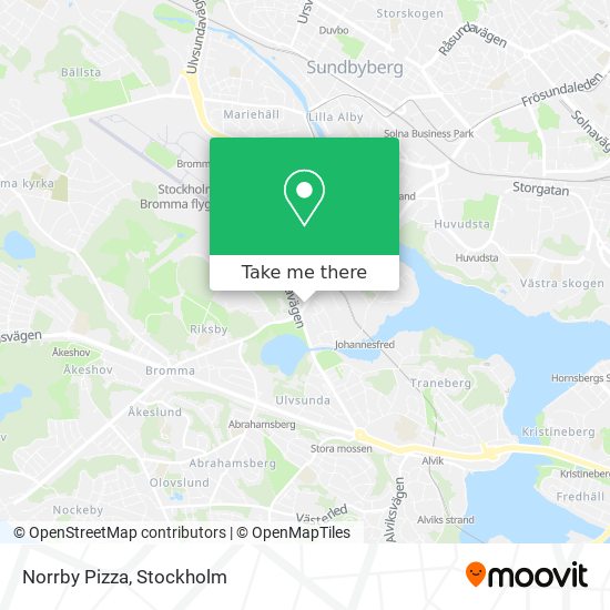 Norrby Pizza map