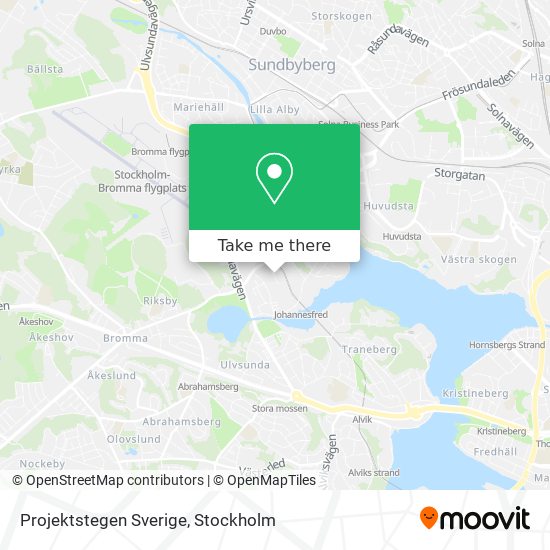 Projektstegen Sverige map