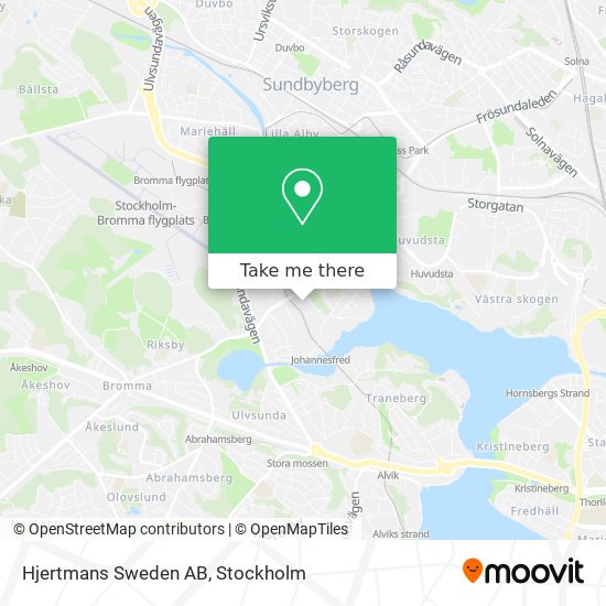 Hjertmans Sweden AB map