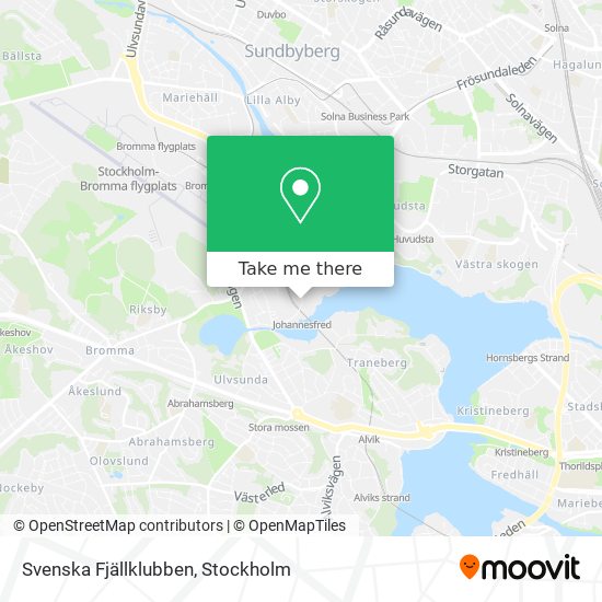 Svenska Fjällklubben map
