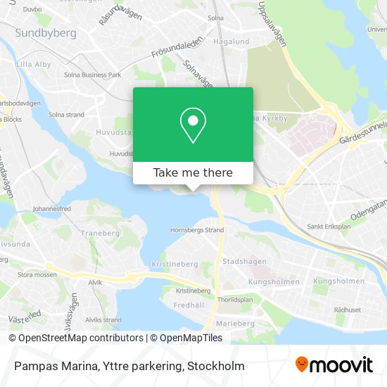 Pampas Marina, Yttre parkering map