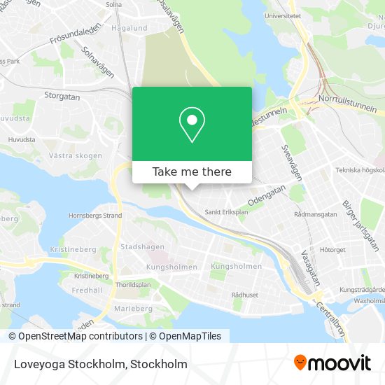 Loveyoga Stockholm map