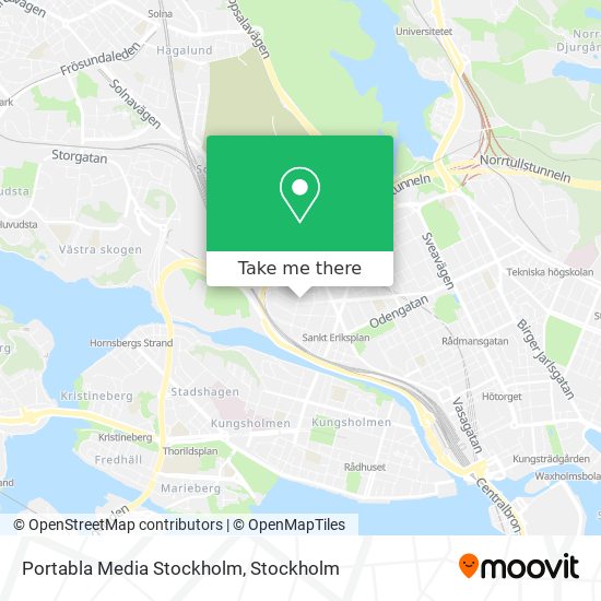 Portabla Media Stockholm map