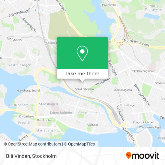 Blå Vinden map