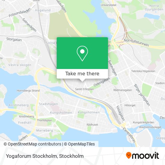 Yogaforum Stockholm map