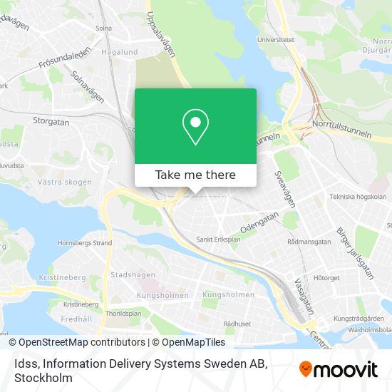 Idss, Information Delivery Systems Sweden AB map