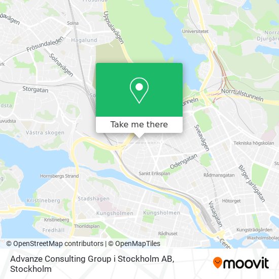 Advanze Consulting Group i Stockholm AB map