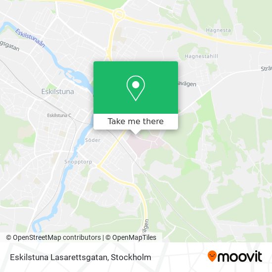 Eskilstuna Lasarettsgatan map