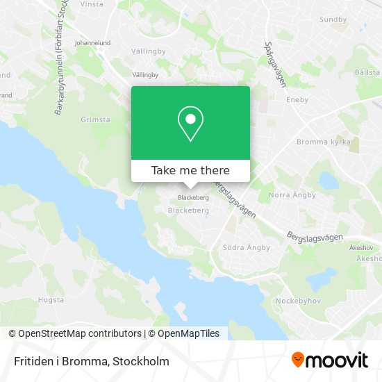 Fritiden i Bromma map