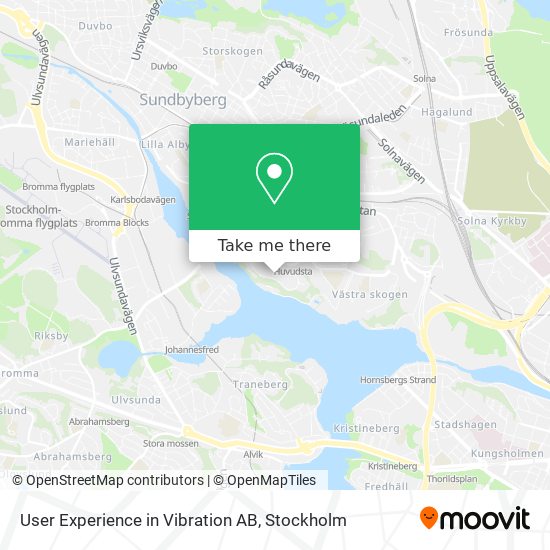 User Experience in Vibration AB map