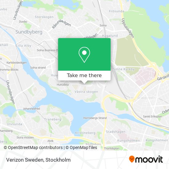 Verizon Sweden map