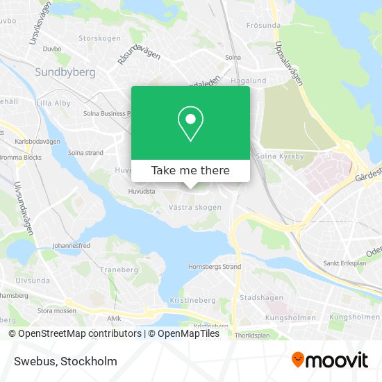 Swebus map