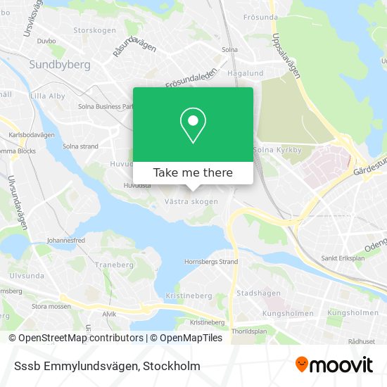 Sssb Emmylundsvägen map