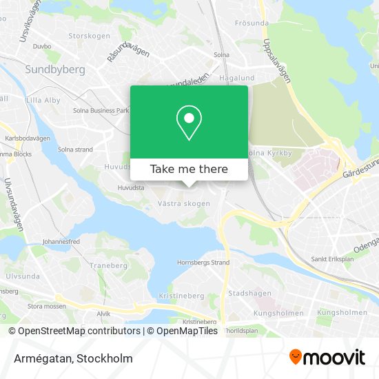 Armégatan map