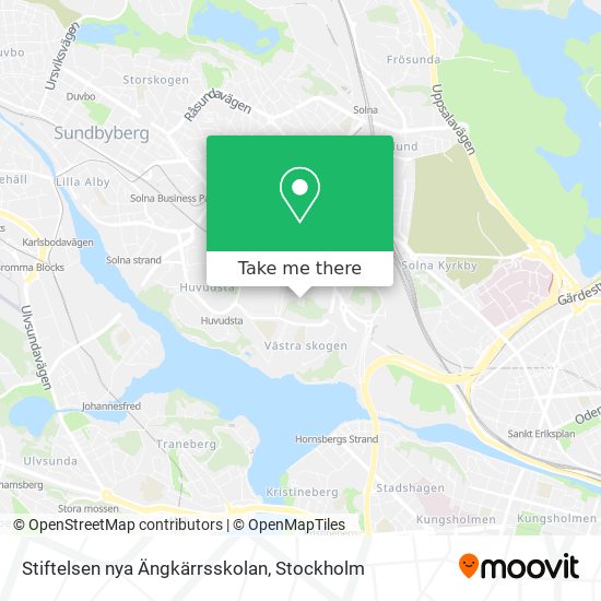 Stiftelsen nya Ängkärrsskolan map