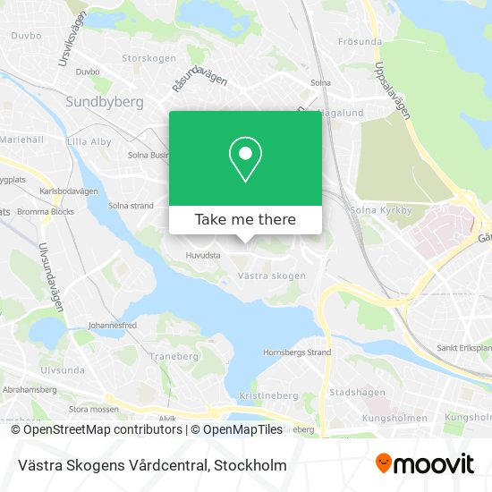 Västra Skogens Vårdcentral map