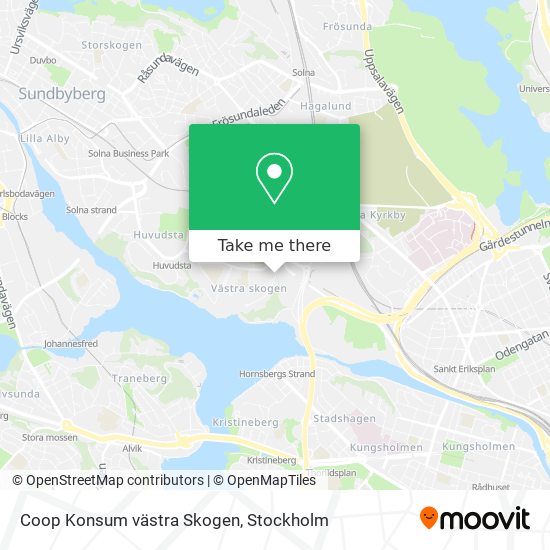 Coop Konsum västra Skogen map