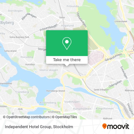 Independent Hotel Group map