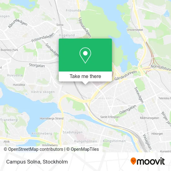 Campus Solna map