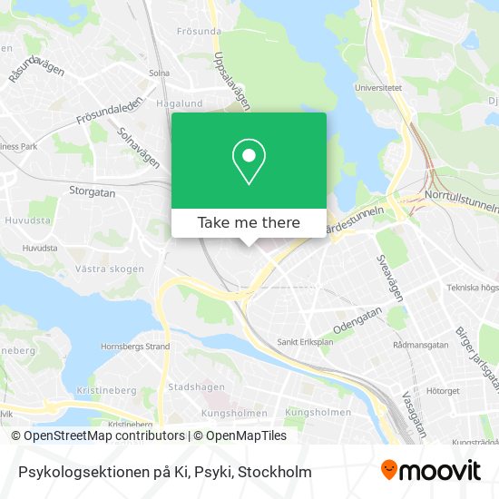 Psykologsektionen på Ki, Psyki map